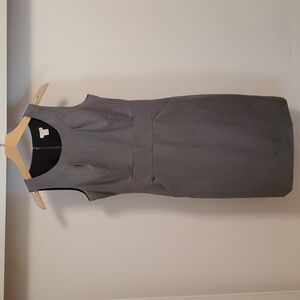 J. Crew Factory Suit grey wool blend sleeveless dress. Size 4.